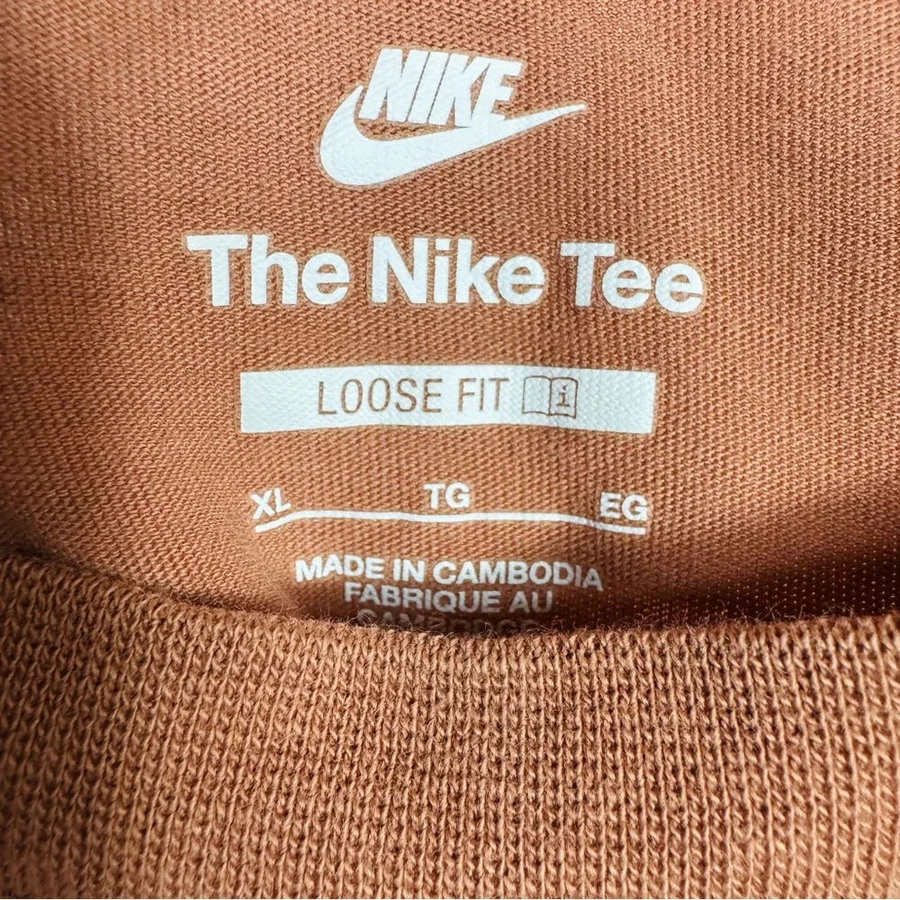 Nike Womens Essential Crop Tee in Mineral Clay